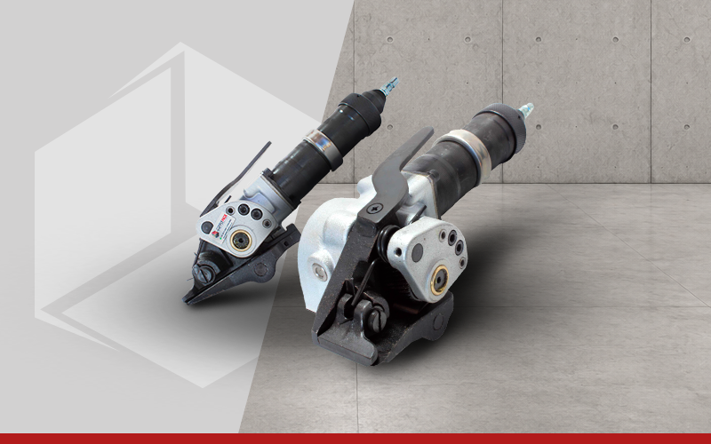 MÁQUINA ESTICADOR PNEUMÁTICO DE FITA DE ARQUEAR PET DE 13 A 19MM