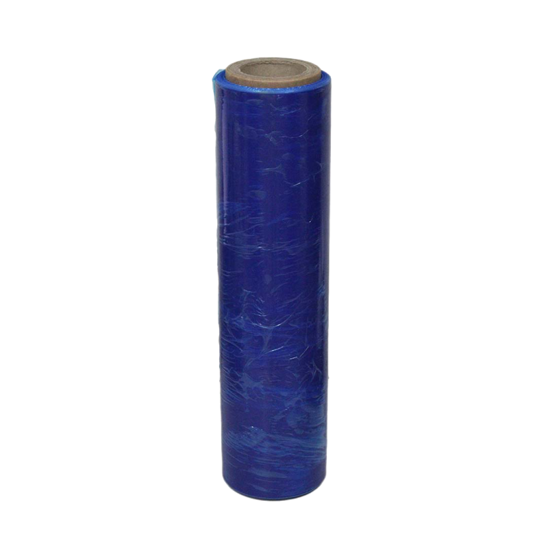 BOBINA FILME STRETCH 500MM X 25 3,5KG MANUAL AZUL