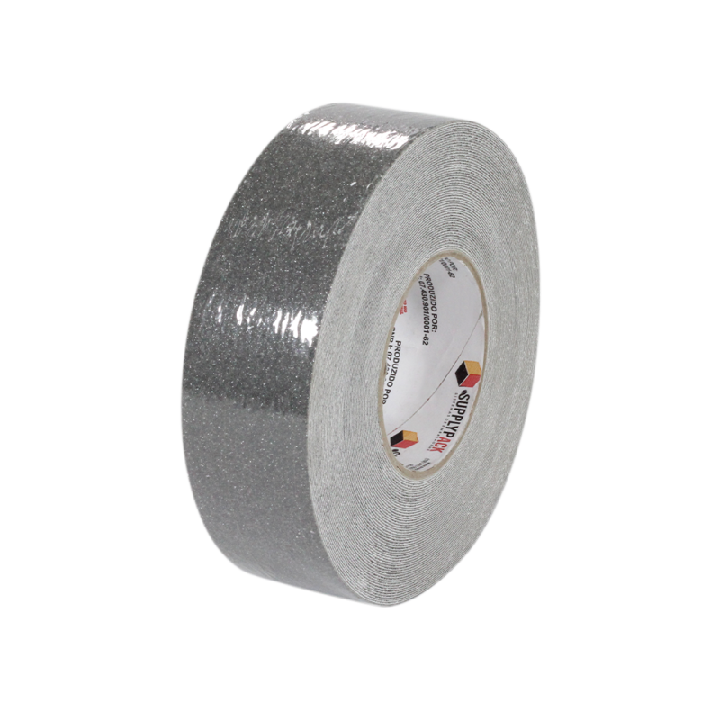 Fita Adesiva Antiderrapante 50mm X 20m Cinza Supplypack