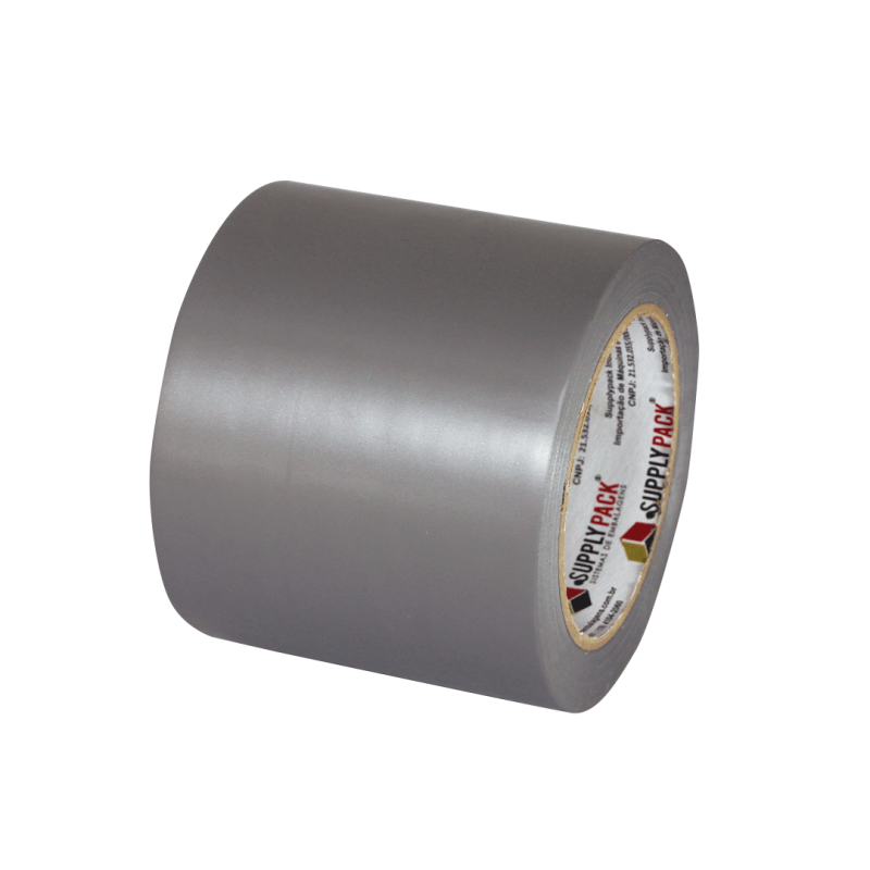 Fita Adesiva de Demarcação de Solo 100mm X 30m - Cinza Supplypack