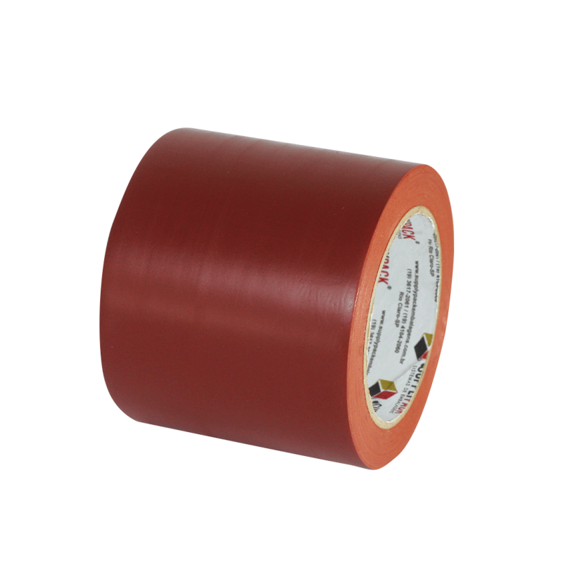 Fita Adesiva de Demarcação de Solo 100mm X 30m - Marrom Supplypack