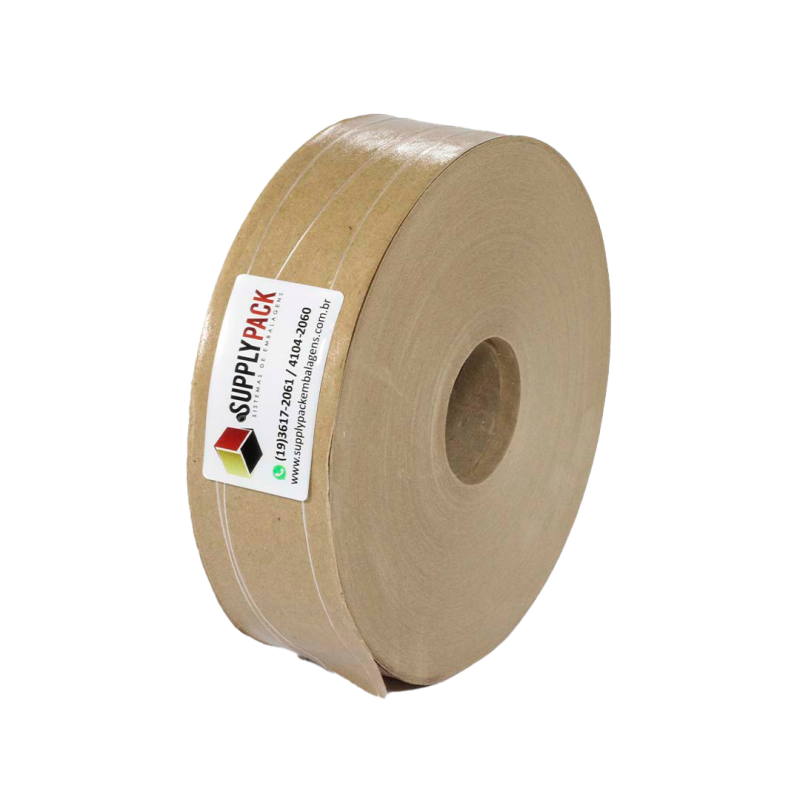 Fita Gomada com Reforco 60mm Rolo c/ aprox. 1,42 kg Supplypack