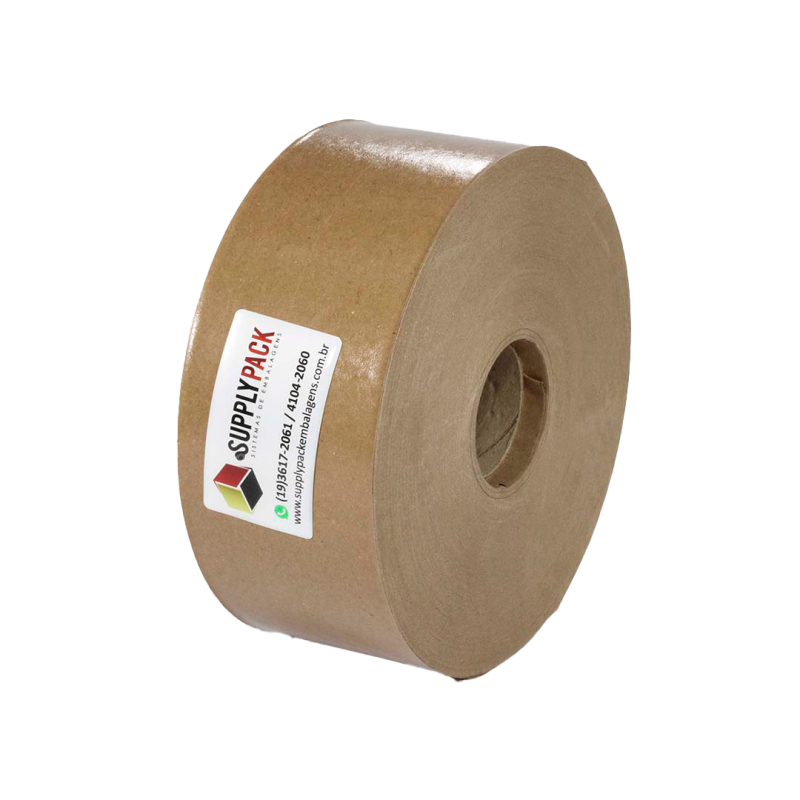 Fita Gomada Cuidado Fragil 80mm s/ Reforco aprox. 1,600 kg Supplypack