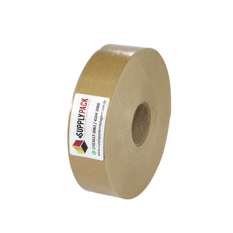 Fita Gomada sem Reforço 50mm Rolo c/ aprox. 1,25 kg Supplypack