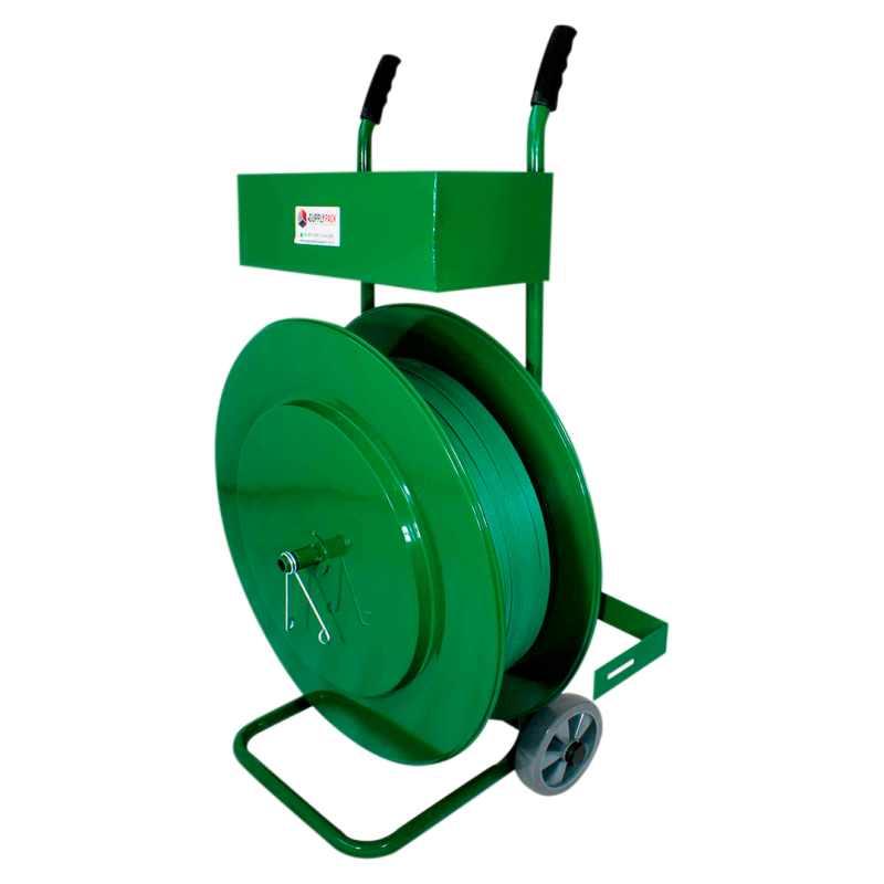 Carrinho Desbobinador de Fita Pet Reforçado 400mm Caixa Grande Supplypack
