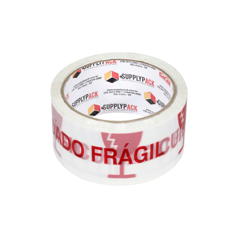 Fita Adesiva Cuidado Fragil 48mm X 50m Supplypack