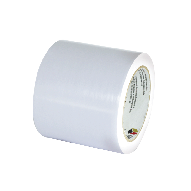 Fita Adesiva de Demarcação de Solo 100mm X 30m - Branca Supplypack