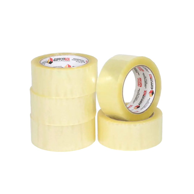 Fita Adesiva Transparente Hot Melt 45mm X 100m Supplypack