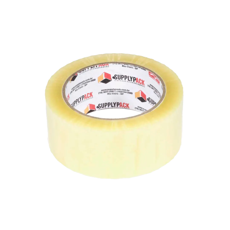 Fita Adesiva Transparente Hot Melt 45mm X 100m Supplypack
