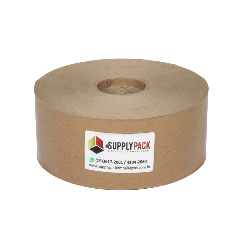 Fita Gomada Cuidado Fragil 80mm s/ Reforco aprox. 1,600 kg Supplypack