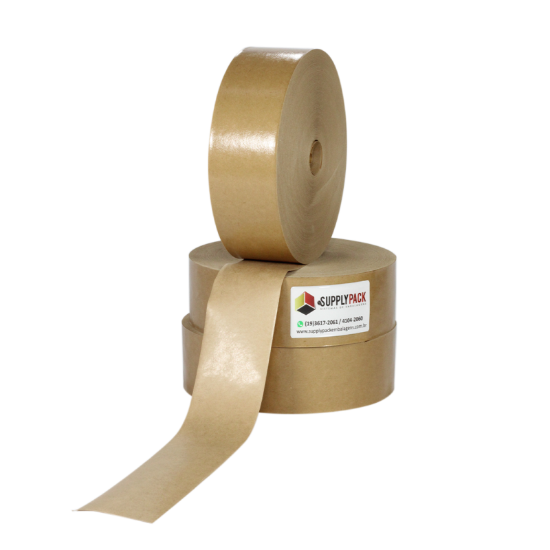 Fita Gomada sem Reforco 60mm Rolo c/ aprox. 1,42 kg Supplypack